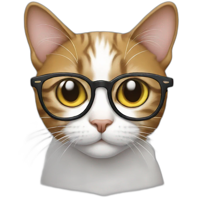 cat in glasses emoji
