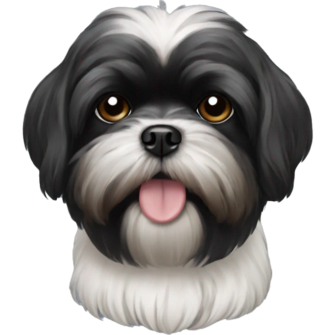 Black Shih Tzu emoji