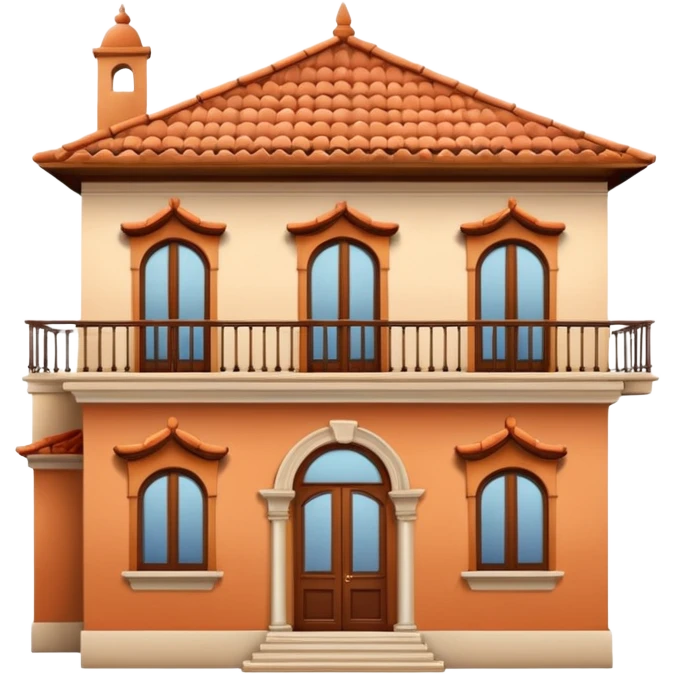 house with spanish architecture emoji