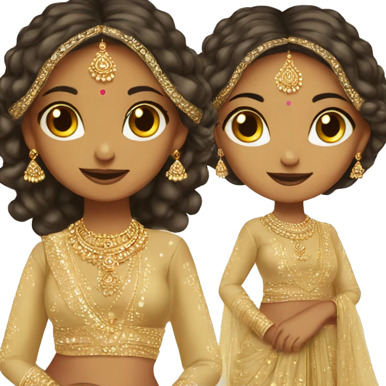 Desi girl in a glamorous sharara  emoji