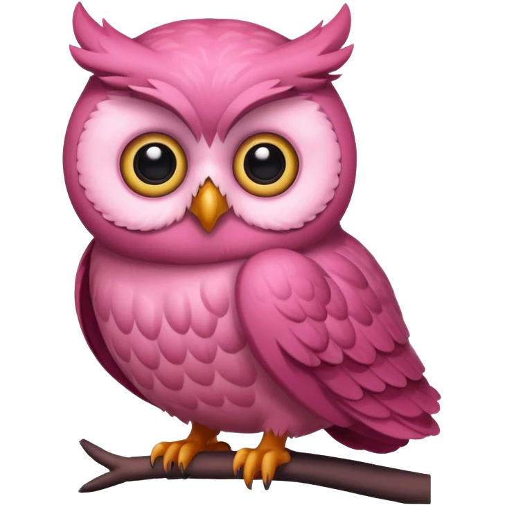 pink owl emoji