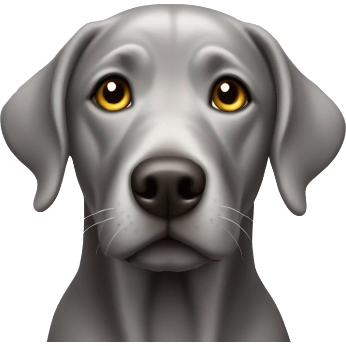 silver Labrador  emoji