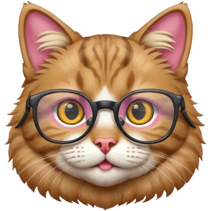 Gato óculos emoji