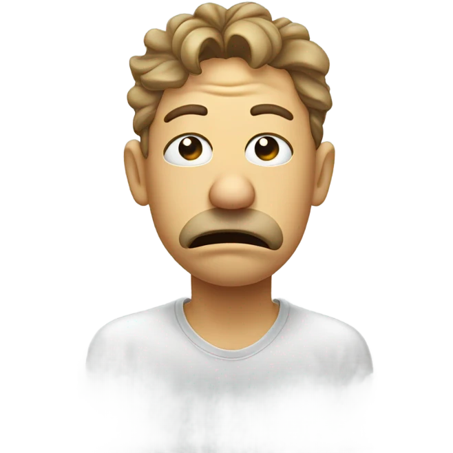 Smelling something bad emoji