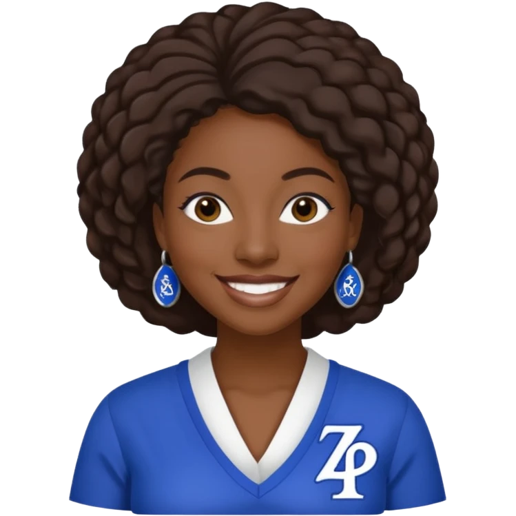 Zeta Phi Beta Sorority black women emoji. emoji