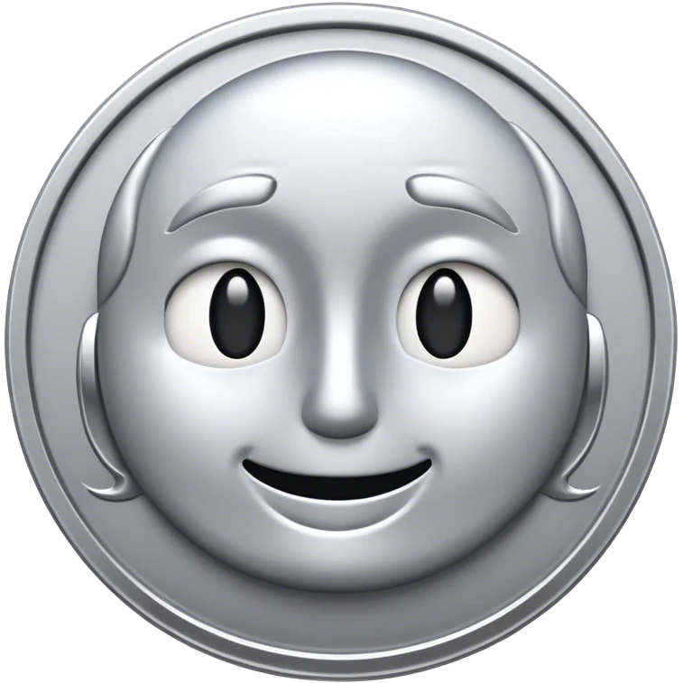 silver coin emoji