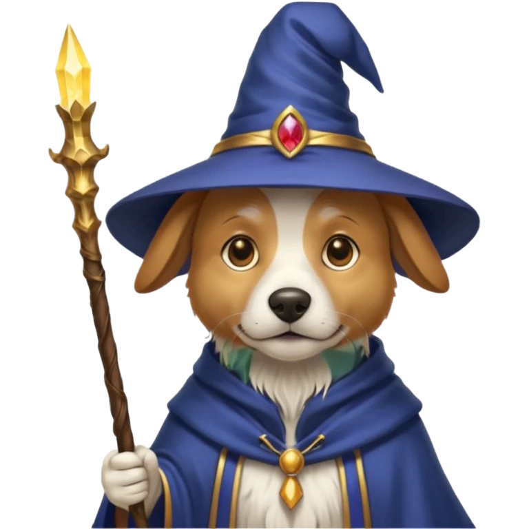 Dog wizard emoji