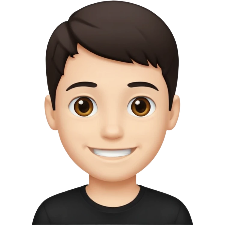 black shirt meme boy emoji