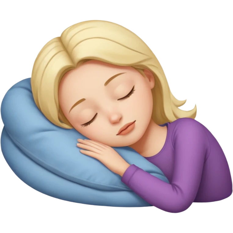 A girl is sleeping emoji