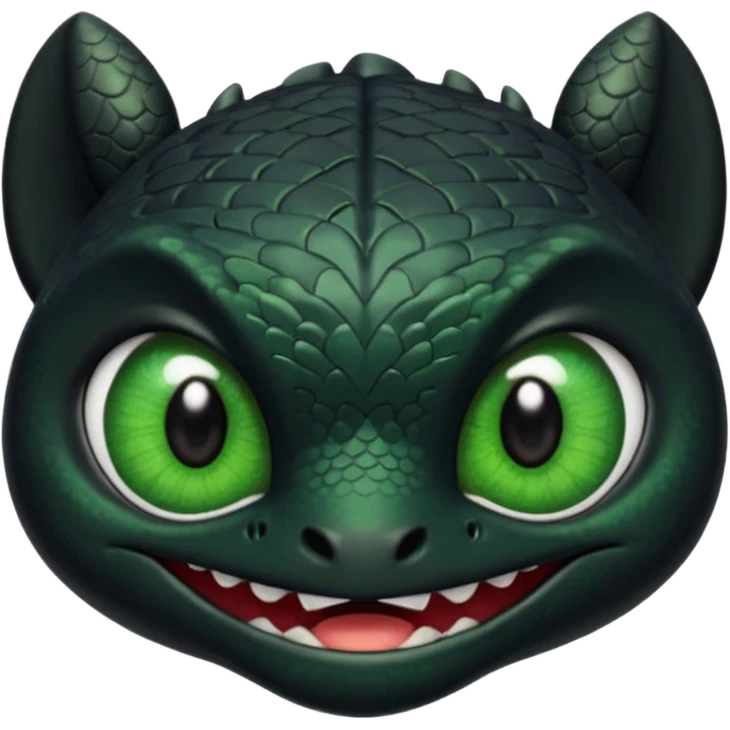 Toothless face only from how to train your Dragon emoji