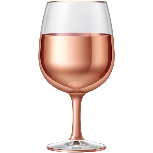 Rose gold wine tumbler emoji