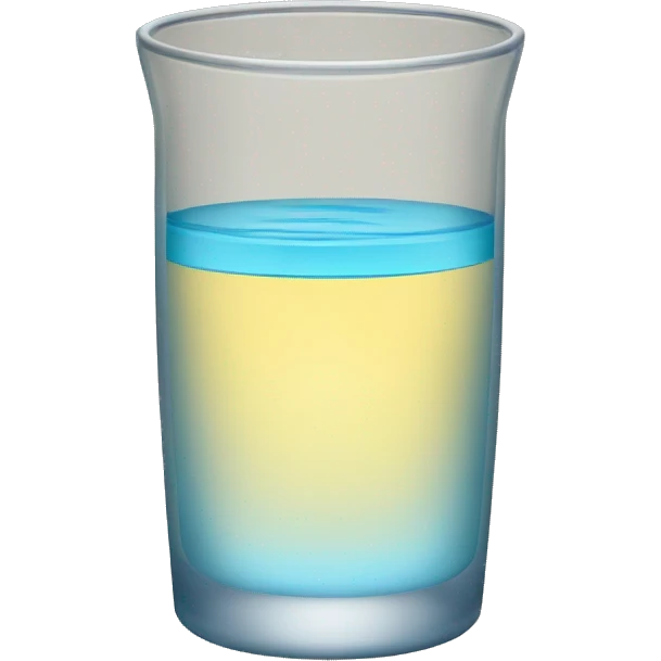 Vaso con agua emoji