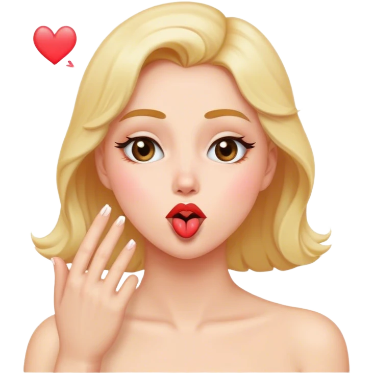 blowing a kiss emoji