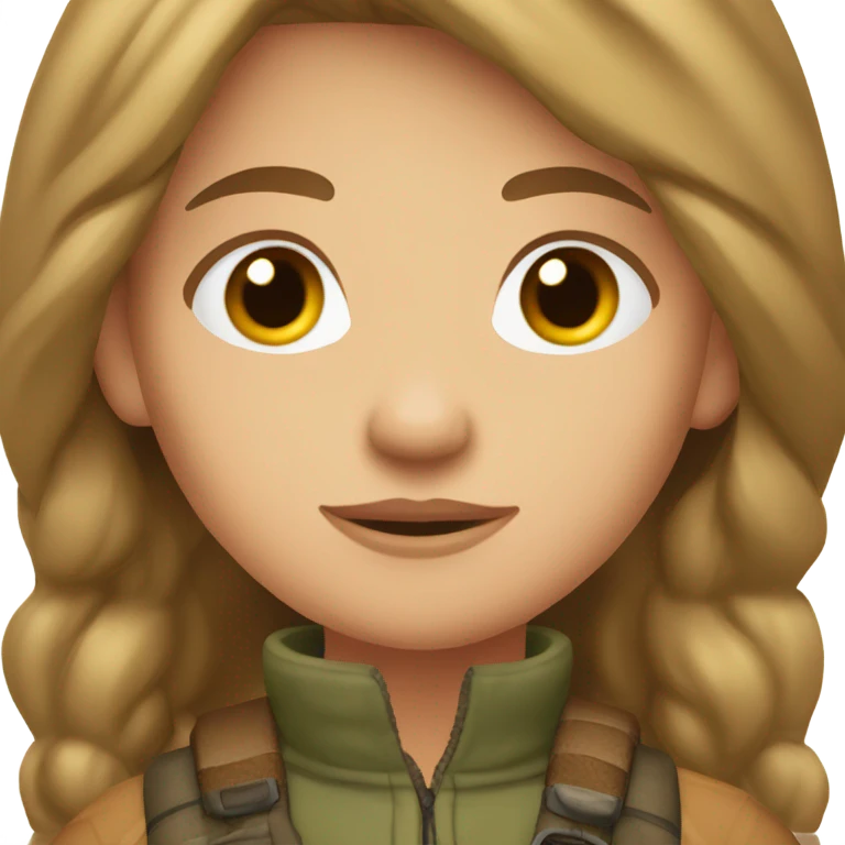 upland hunter girl light brown hair emoji