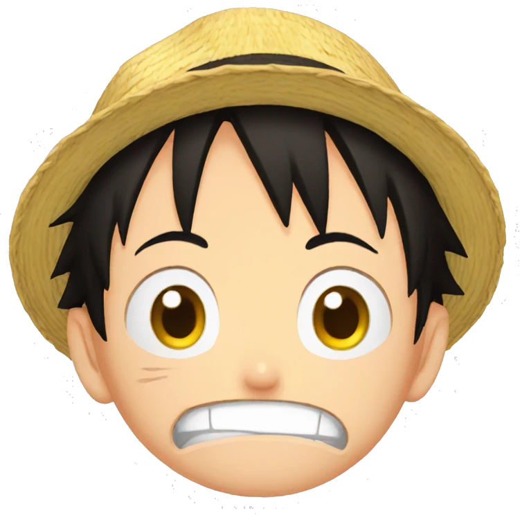 Luffy cry emoji