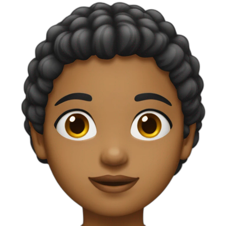 niña pianisra pelo negro emoji