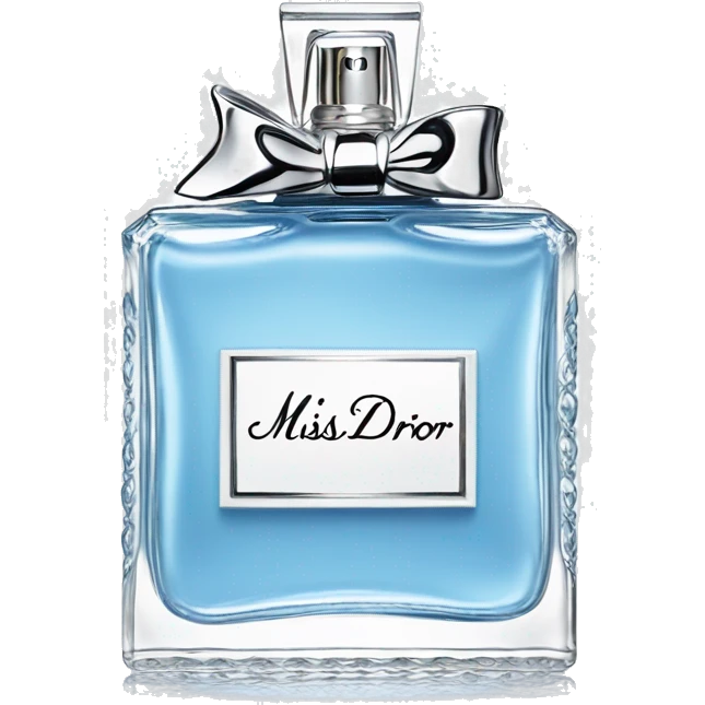 Baby blue Miss dior perfume emoji