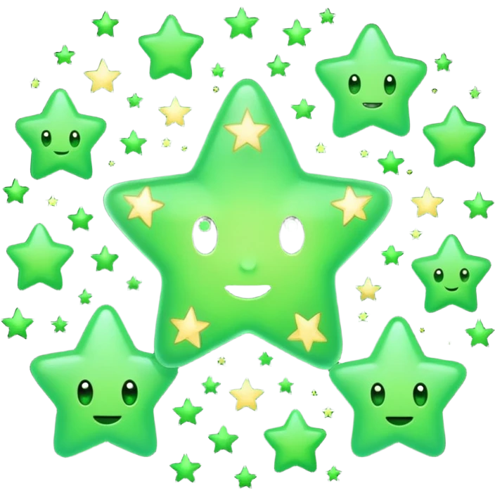 estrelas verdes emoji