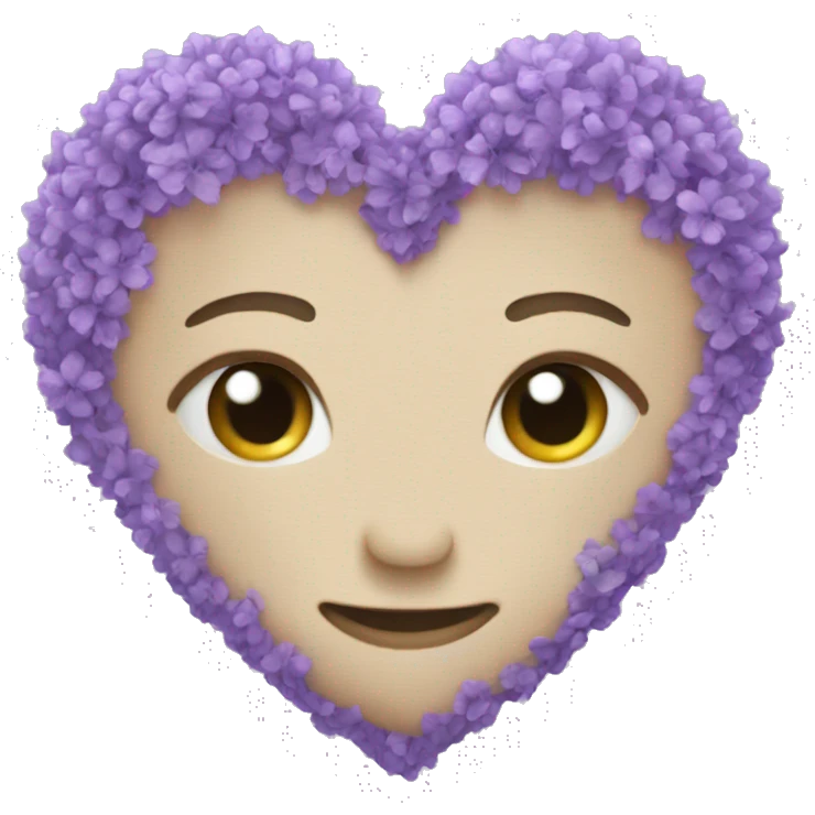 Lavender heart emoji
