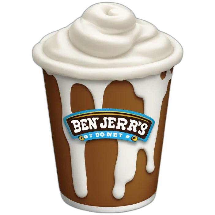 Ben & Jerrys pint emoji