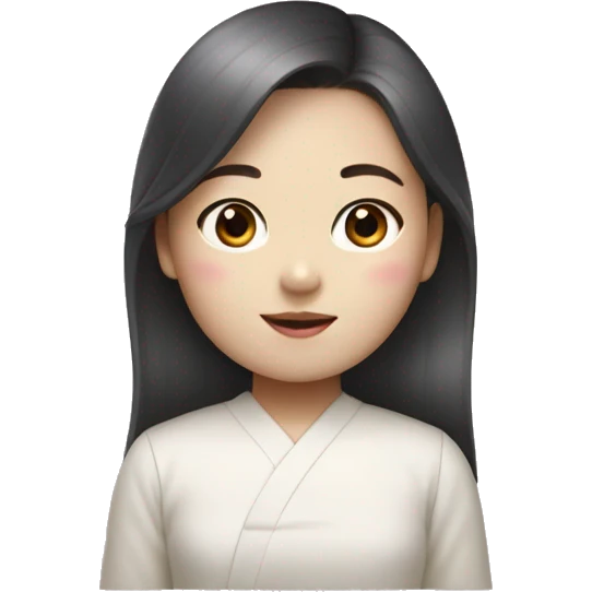 Korean girl with lg gram emoji