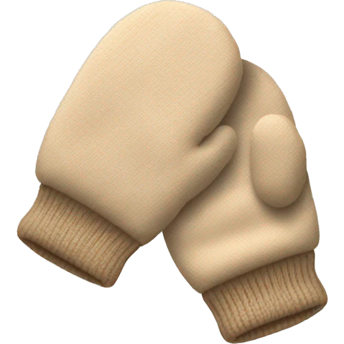 Beige mittens emoji