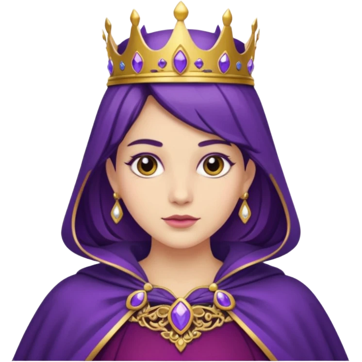 Purple Cape Queen emoji