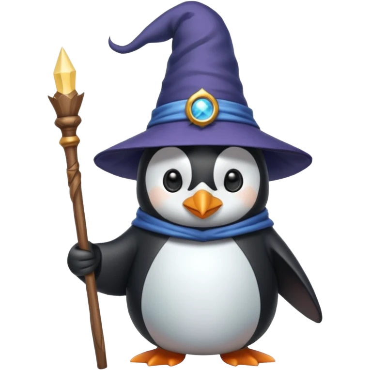 Penguin Wizard emoji