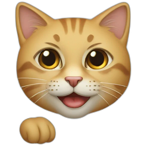 Un chat sans poils emoji