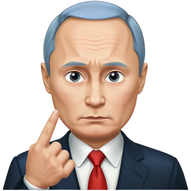 реалистичное фото путин показывает средний палец emoji