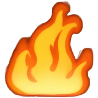 brick wall on fire emoji