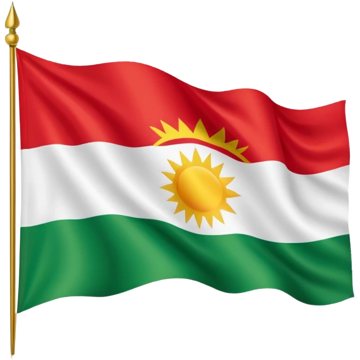 Kurdistan Flagg emoji