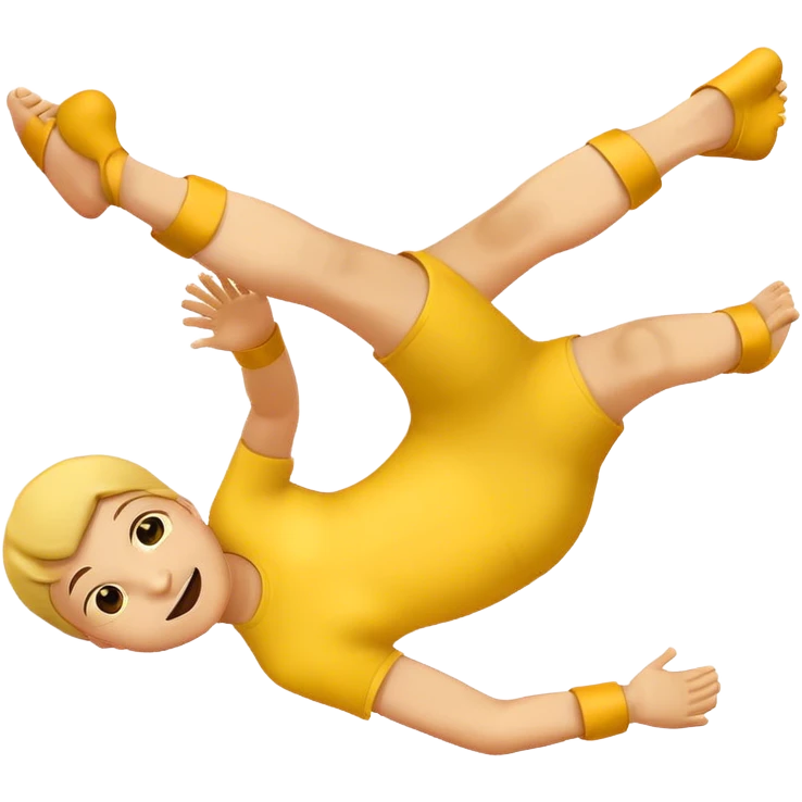 Yellow emoji laying down kicking my feet emoji