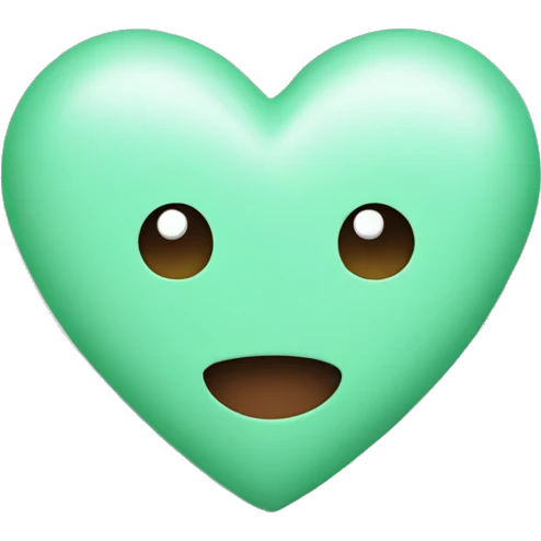 heart mint emoji