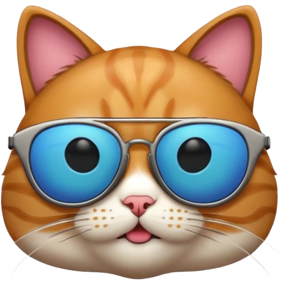Cat with sunglasses emoji