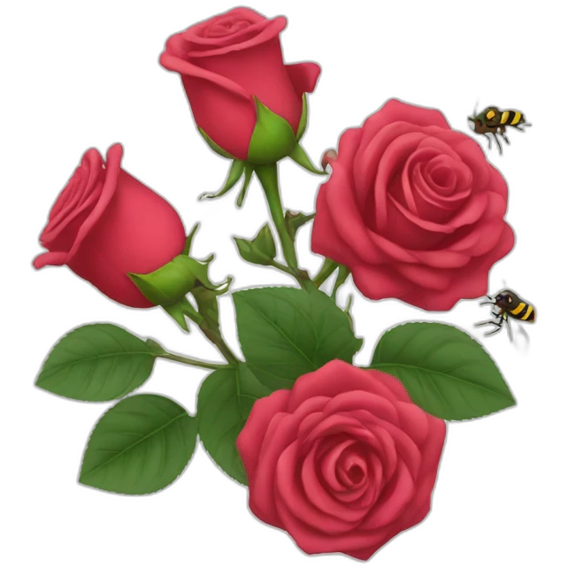 roses with flies inside emoji