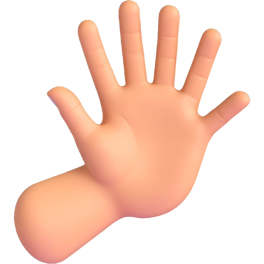 hand snapping, realistic 3D emoji style emoji