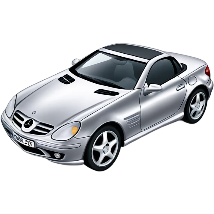 Mercedes slk from 1999, silver color emoji