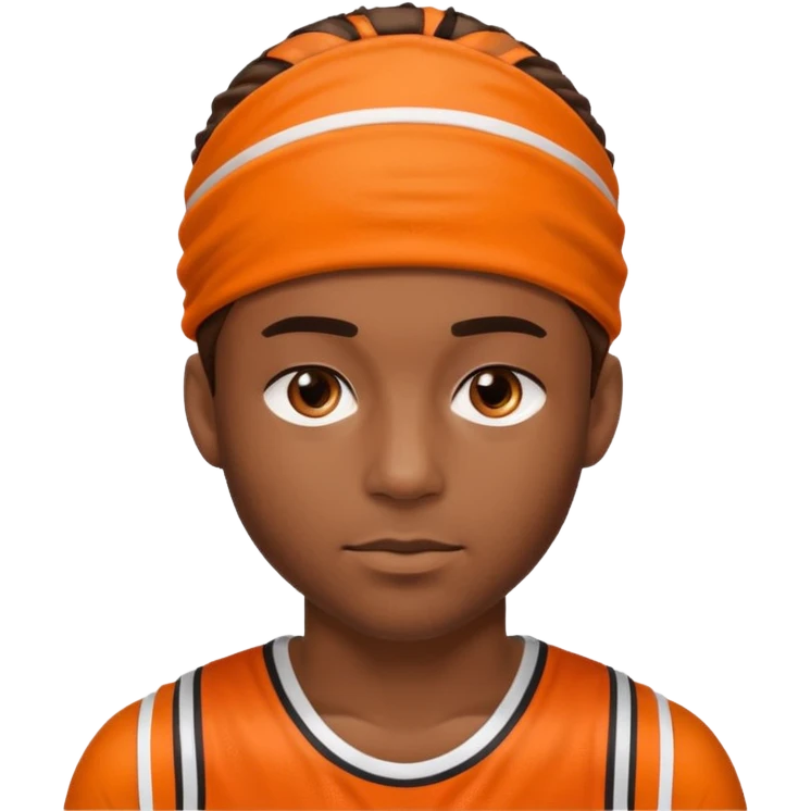 Basketball guy with orange headband emoji