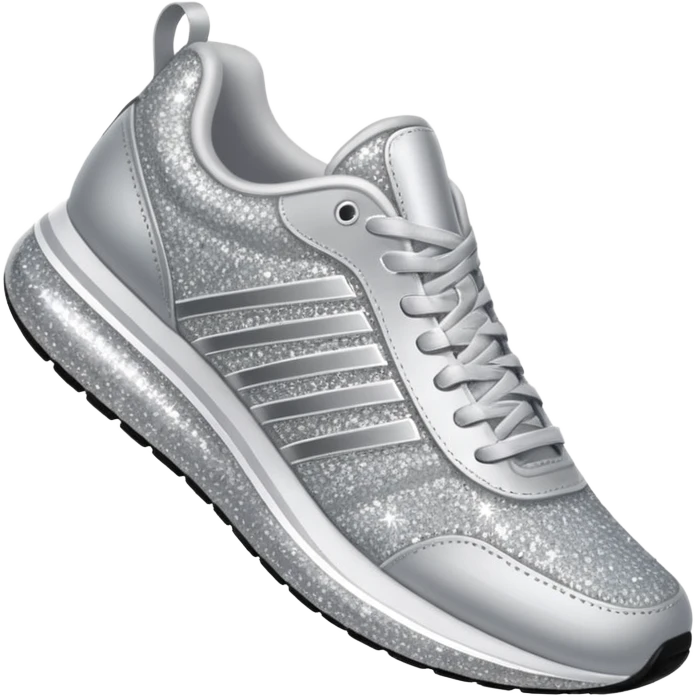 glitter running shoes no brand emoji