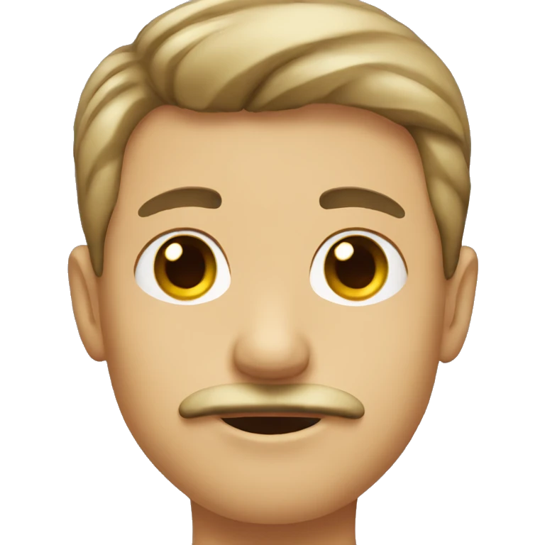 Boy with mustache  emoji