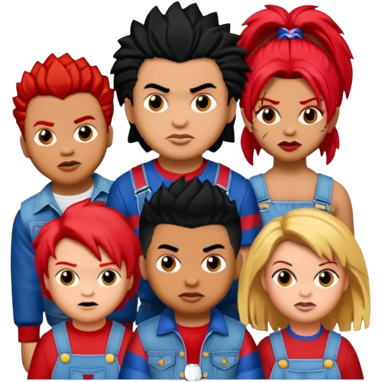 Glam jangle Quale Ricky Shoko, Tay, Tay, Rady Choppa, no Coco V Chucky emoji