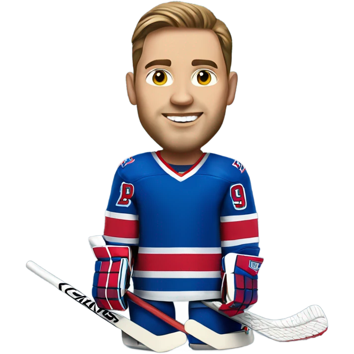 New York Rangers hockey goalie realistic emoji
