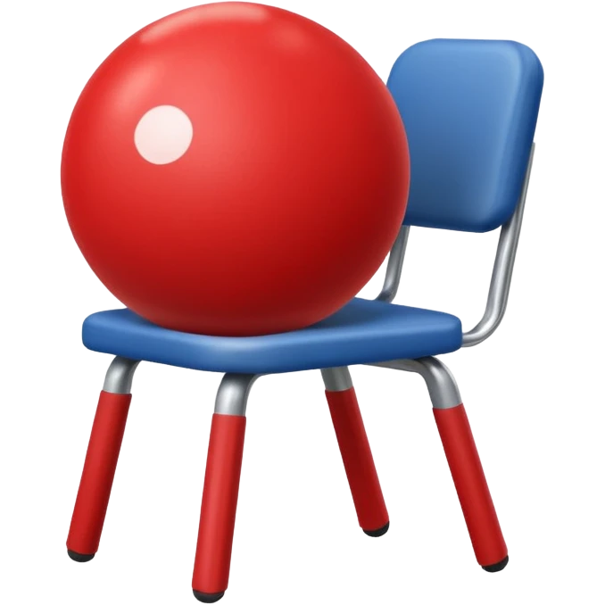 Ball under chair emoji