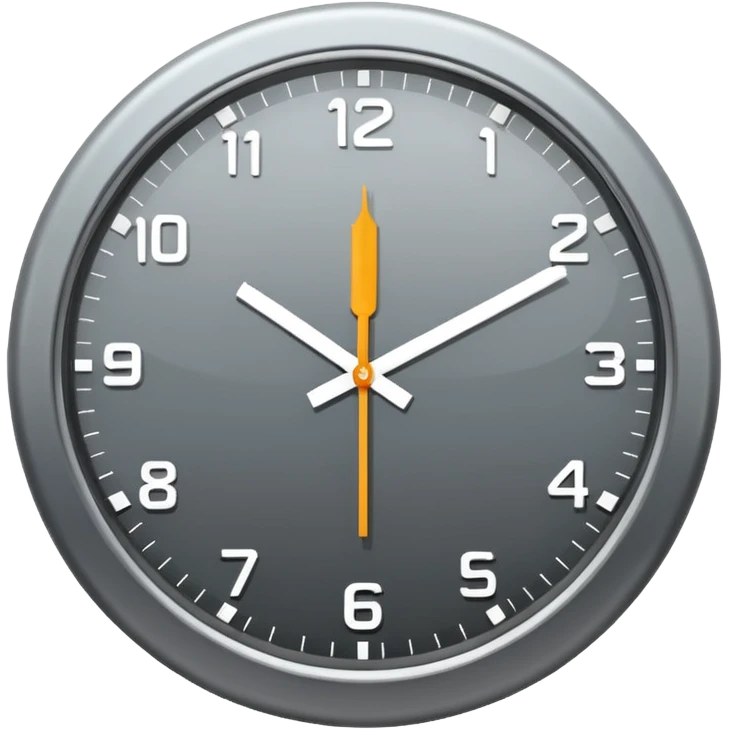 simple clock icon emoji