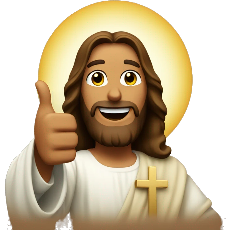 Jesus thumbs up emoji