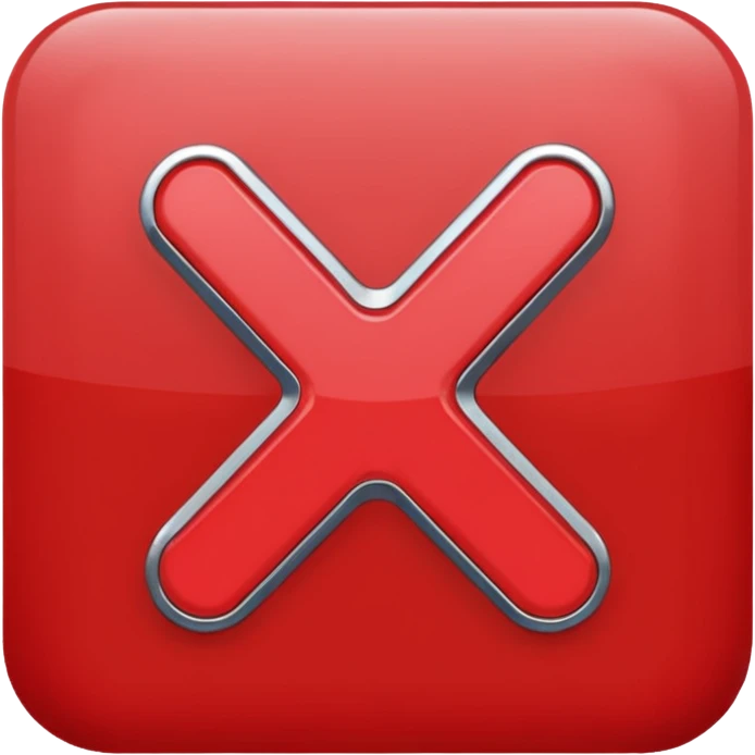 x button emoji