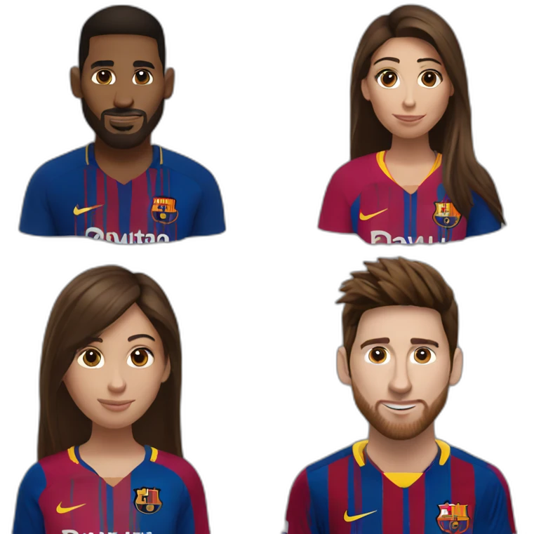 Antonella et messi emoji