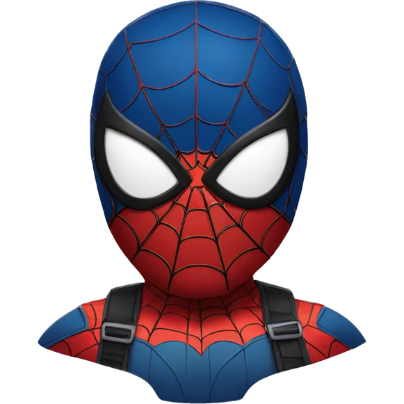 Un chat avec un masque de spider man emoji