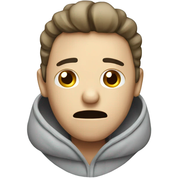 a person with a cold  emoji